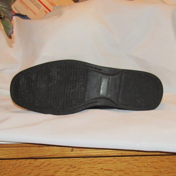 Johnston & Murphy Ainsworth Black Leather Loafers Size 9 M Sheepskin Interior - Picture 11 of 12